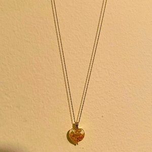 14k Yellow Gold Heart Necklace